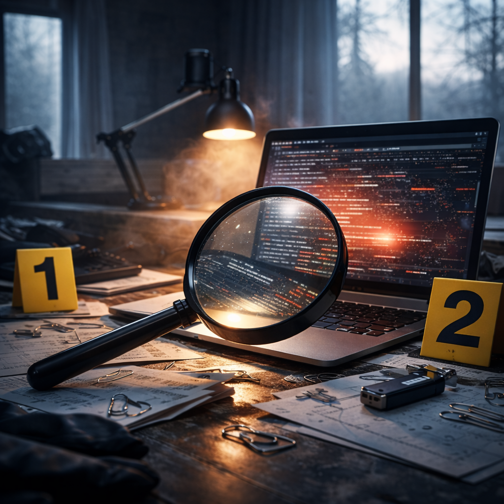 Visual concept for an article titled "Identifying Website Hacks: Key Signs and Solutions"